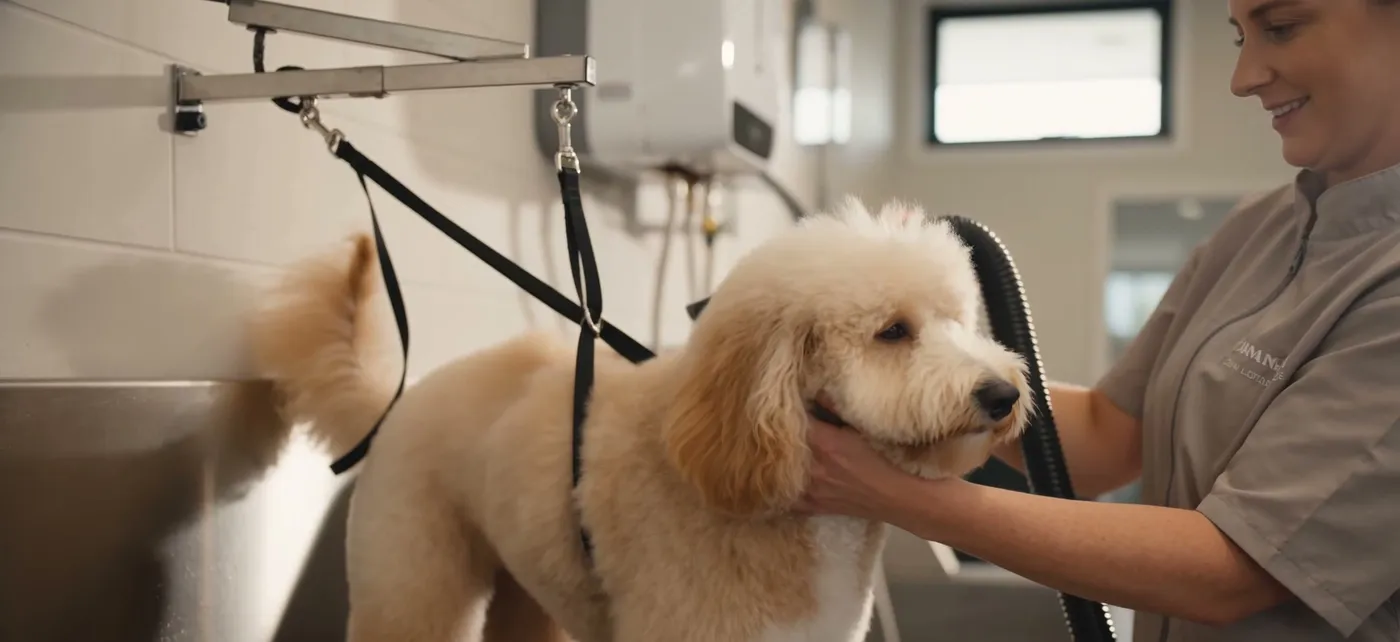 De-shedding treatment at Fringe & Fur